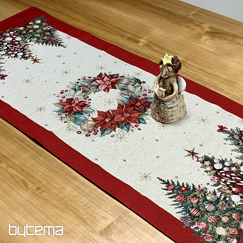 Mantel y pañuelo tapiz ÁRBOLES DE NAVIDAD