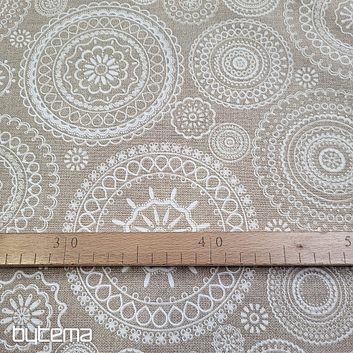 Tela decorativa MANDALA beige