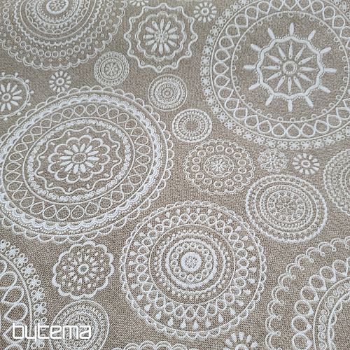 Tela decorativa MANDALA beige