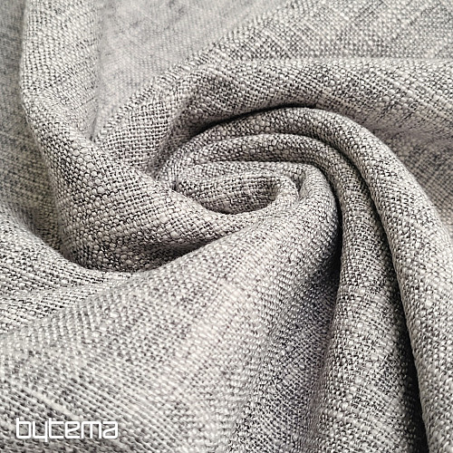 Tejido decorativo de diseño de lujo GERSTER 77050/840 GRIS CLARO