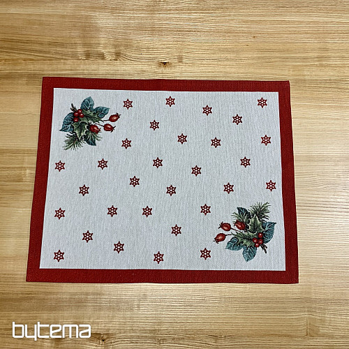 Mantel individual navideño VELA DE NAVIDAD