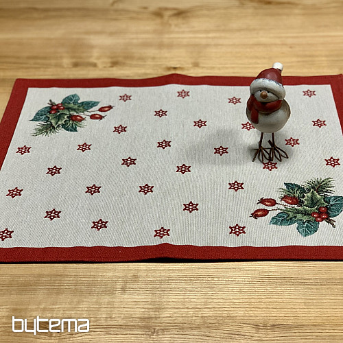 Mantel individual navideño VELA DE NAVIDAD