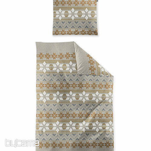 Ropa de cama de franela de lujo IRISETTE PANDA 8621-80 NATUR