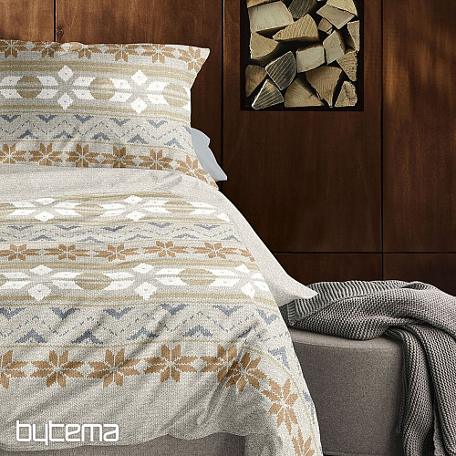 Ropa de cama de franela de lujo IRISETTE PANDA 8621-80 NATUR
