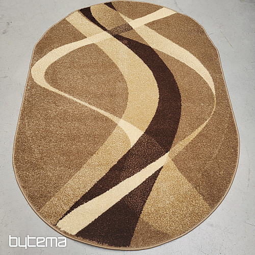 Alfombra ovalada Marrón beige