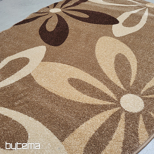 Alfombra ovalada Beige cacao FLOR