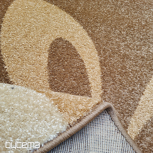 Alfombra ovalada Beige cacao FLOR
