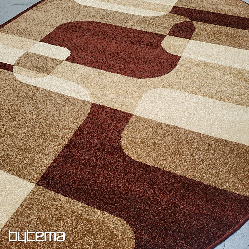 Alfombra ovalada marrón sepia