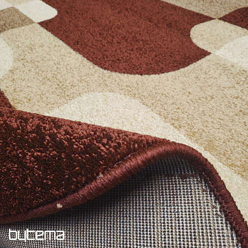 Alfombra ovalada marrón sepia