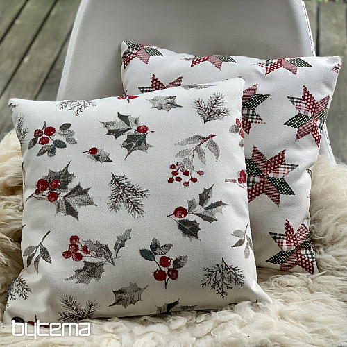 Funda decorativa navideña HOLLY GREY