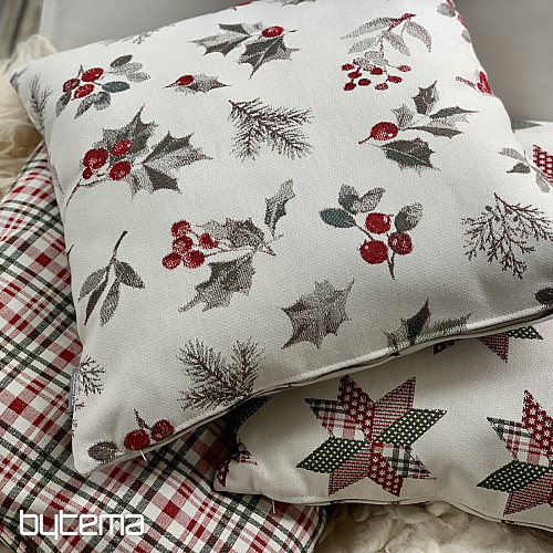 Funda decorativa navideña HOLLY GREY