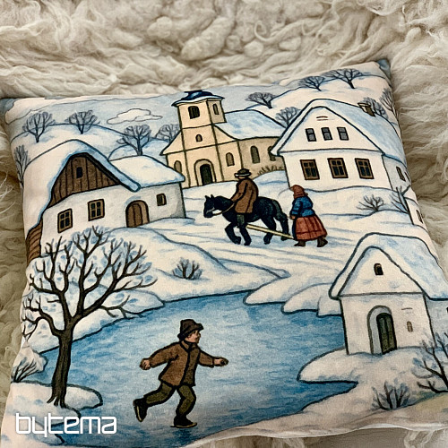 Funda decorativa navideña SEMIRREMOLQUE EN INVIERNO