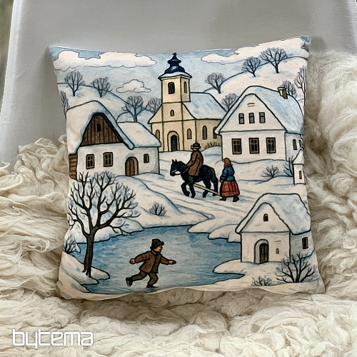 Funda decorativa navideña SEMIRREMOLQUE EN INVIERNO