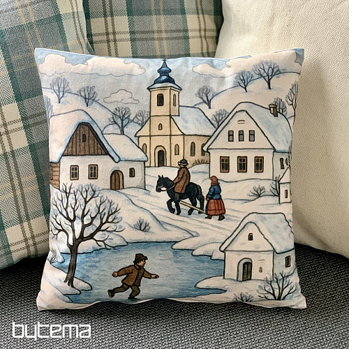 Funda decorativa navideña SEMIRREMOLQUE EN INVIERNO