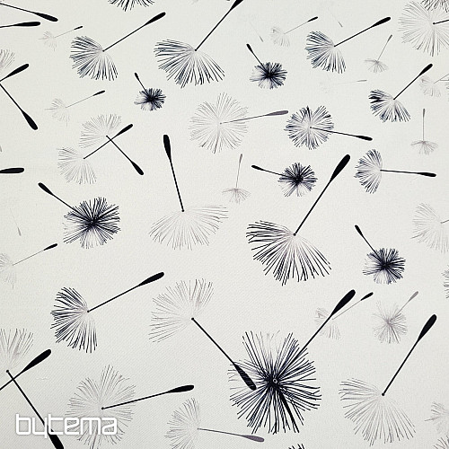 Tejido decorativo BLACK OUT DANDELION negro