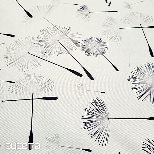 Tejido decorativo BLACK OUT DANDELION negro