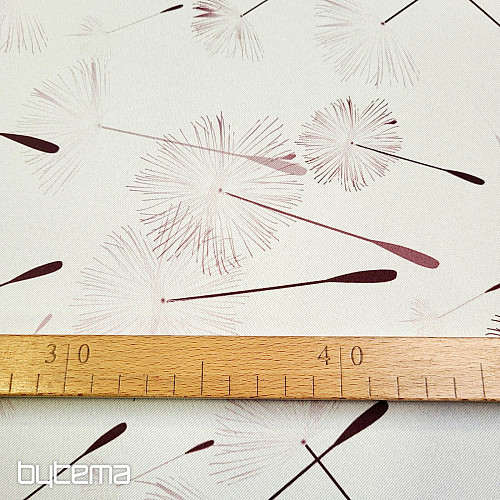 Tejido decorativo BLACK OUT DANDELION marrón