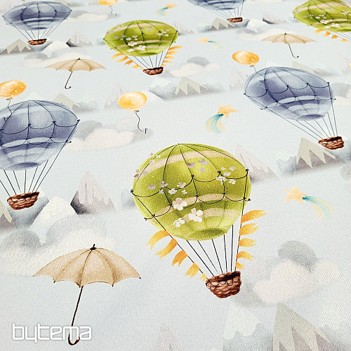 Tela decorativa BLACK OUT GLOBO VOLADOR