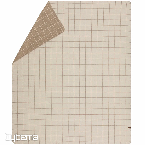 Manta DF MERANO CUADROS BEIGE