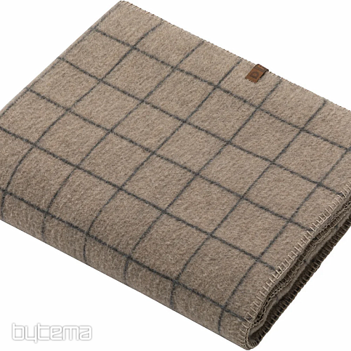 Manta DF MERANO CUADROS GRIS