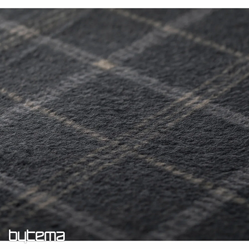 Manta DF SAVONA CUADROS GRIS OSCURO