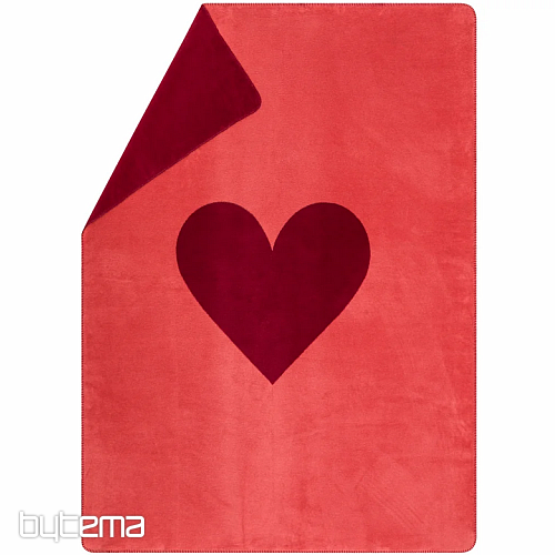 Manta DF SAVONA CORAZÓN ROJO