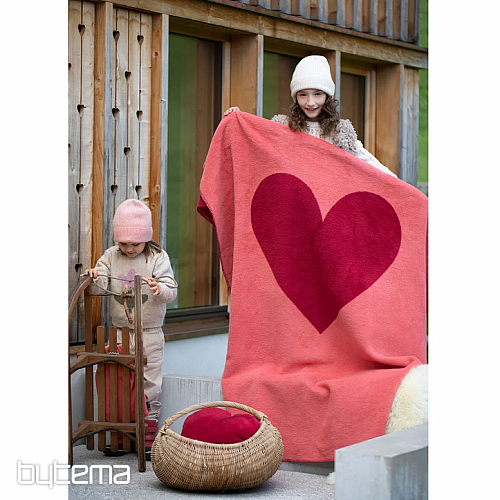 Manta DF SAVONA CORAZÓN ROJO
