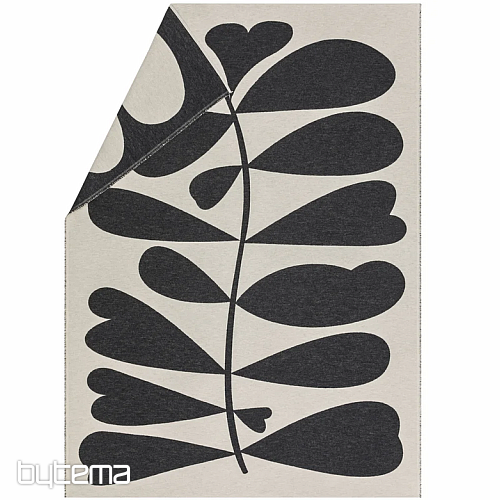 Manta DF LUCA HOJAS GRANDES BEIGE