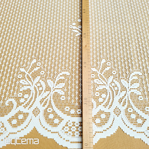 Cortina jacquard HEDA blanca