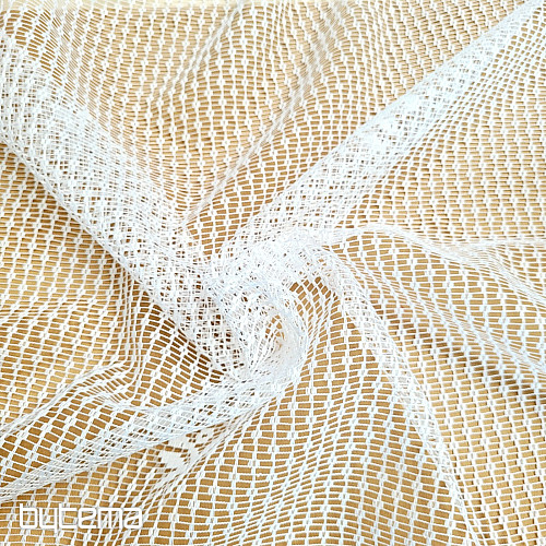 Cortina jacquard HEDA blanca