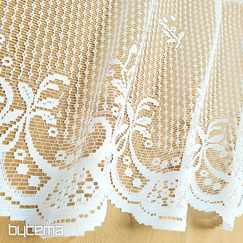 Cortina jacquard HEDA blanca