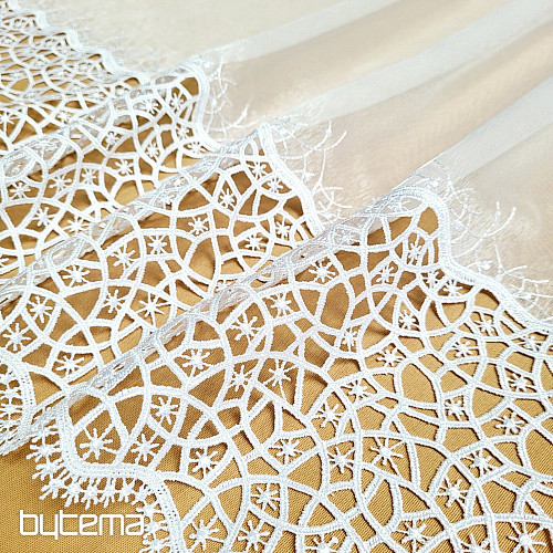 Cortina de lujo GERSTER 11592 BLANCO