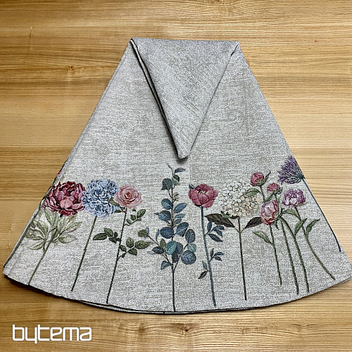 Mantel redondo de tapiz FLORES TIME