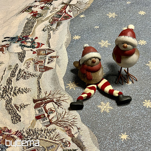 Mantel redondo navideño de tapiz ALEGRÍA DE LA NAVIDAD