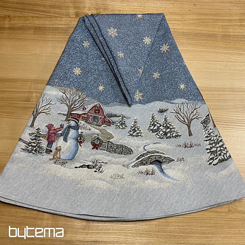 Mantel redondo navideño de tapiz ALEGRÍA DE LA NAVIDAD