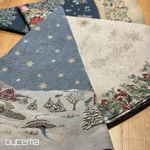 Mantel redondo navideño de tapiz ALEGRÍA DE LA NAVIDAD