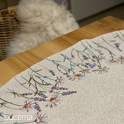 Mantel redondo de tapiz CARICIAS DE PRIMAVERA