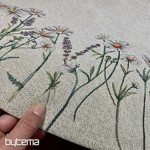 Mantel redondo de tapiz CARICIAS DE PRIMAVERA