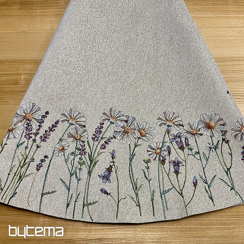 Mantel redondo de tapiz CARICIAS DE PRIMAVERA