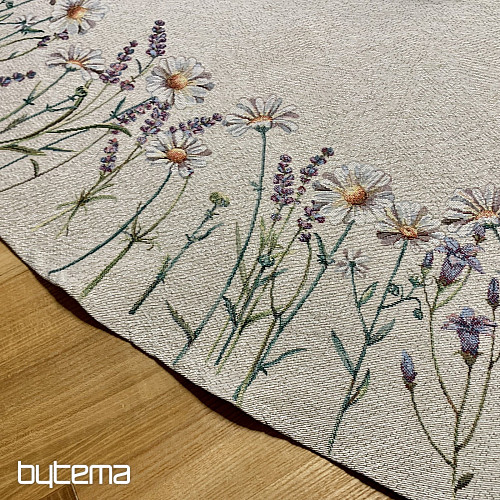 Mantel redondo de tapiz CARICIAS DE PRIMAVERA