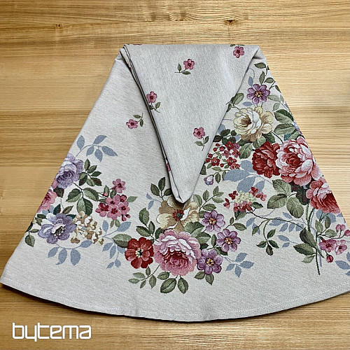 Mantel redondo de tapiz BOUQUET BORDURA