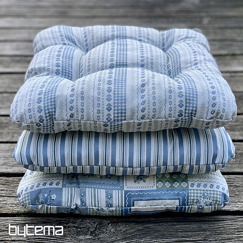 Cojín Toscana Valery Patchwork azul