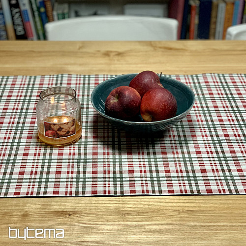 Mantel y bufanda navideños a cuadros escoceses Shelley