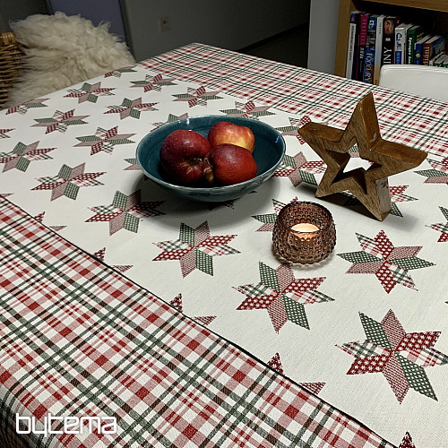 Mantel y bufanda navideños a cuadros escoceses Shelley