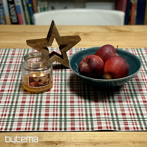 Mantel y bufanda navideños a cuadros escoceses Shelley