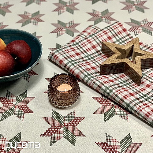 Mantel y bufanda navideños STAR SHELLEY