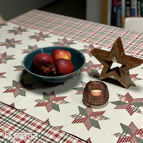 Mantel y bufanda navideños STAR SHELLEY