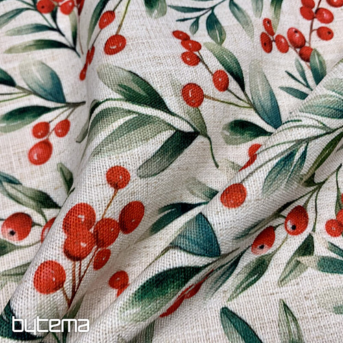 Mantel decorativo BAYAS DE NAVIDAD