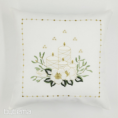Funda de almohada bordada VELAS BLANCAS
