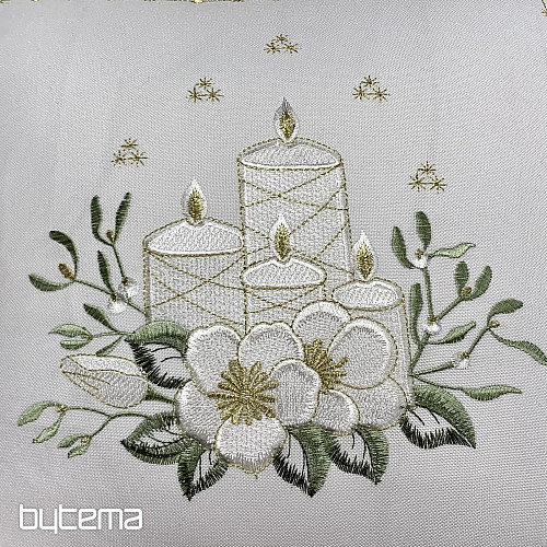 Funda de almohada bordada VELAS BLANCAS